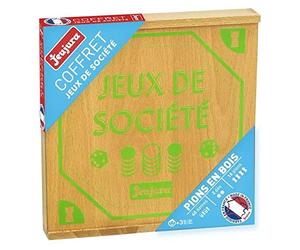 Jeujura - 8104 - Coffret DE Jeux DE Societe - Plateaux en Bois