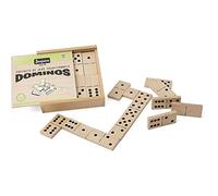 Jeujura - 8141- Jeux de Société-Jeu de Grands Dominos en Bois - Coffret en Bois