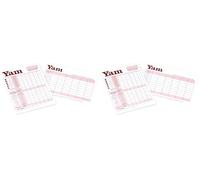 Jeujura - 8196- Jeux de Société - Bloc de Yam, Blanc (Lot de 2)