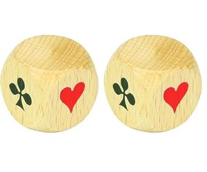 Jeujura - 8197- Jeux de Société-de Belote - de d'Atout en Bois (Lot de 2)