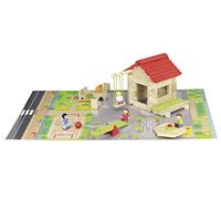 Jeujura - 8233- Jeux de Construction-Ma Petite Ecole - 77 Pieces
