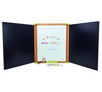 Jeujura - 8799-Tableau en Bois-Grand Triptyque en Bois - Magnetique
