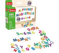 JEUJURA - ABC et Chiffres Magnétiques - 76 Pièces -Accessoire Tableau -8972