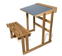 Jeujura - 8862-Tableau en Bois - Bureau d' Ecolier en Bois - Teinté Chêne