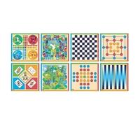 JEUJURA Coffret de Jeux de société traditionnels - Coffret en bois