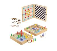 JEUJURA - Coffret en Bois 100 Jeux - Jeu de Société 3 Ans - 66500