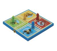 JeuJura – Coffret pliant en bois Jeu des Petits Chevaux – pions en bois – Dès 3 ans