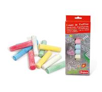 JEUJURA - Craies de trottoir - 10 grosses craies - Jouet créatif pour enfants