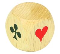 JeuJura Dé d'atout de Belote en bois beige