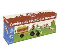 Jouet Tracteur Remorque & animaux de la ferme Jeujura® | Ref: 8273