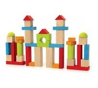 Jeujura - Jeu De Constructions En Bois - 40 Pièces Multicolore Multicolore G