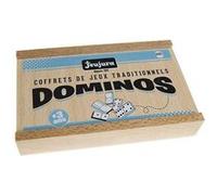 JEUJURA Jeu De Dominos En Bois - Coffret En Bois Neutre G