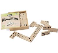 Jeujura - 8141- Jeux de Société-Jeu de Grands Dominos en Bois - Coffret en Bois