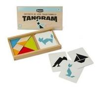 JEUJURA Jeu de tangram en bois - Coffret en bois Multicolore G