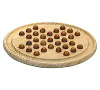 JeuJura - Jeu de société - Solitaire en bois - Plateau et pions en bois - Diamètre 29 cm