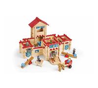 Jeujura - Le Château Fort - 300 Pièces - Jeux de Construction dans sa valise en carton - Agilité - Créativité - Manipulation - Fabriqué en France - A partir de 5 ans - 8026