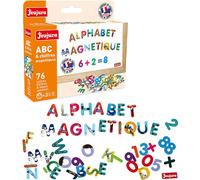 Jeujura Lettres magnétiques colorées 76 pcs