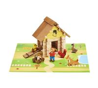 JeuJura Jeu de construction La Ferme en bois – 135 pièces