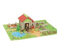 JeuJura – Jeu de construction en bois Ma Première Petite Ferme 8232 – 80 pièces – Taille Unique