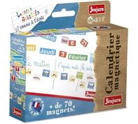 JEUJURA Magnets pour tableau Calendrier - Coffret De 80 Caracteres bleu TU