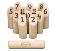 Jeujura MÖLKKY Jeu de lancer en bois Quilles finlandaises