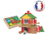 JEUJURA CHALET - 135 PIECES - COFFRET BOIS