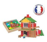 JEUJURA Mon chalet en bois - 135 pieces - Coffret en bois G