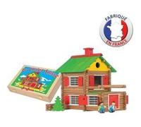 JEUJURA - Mon Chalet en Bois 175 pieces Coffret en Bois G