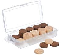 JeuJura Boîte de 40 pions de dames en bois (8985)