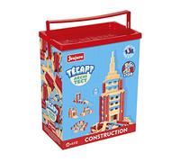 Jeujura - Tecap Architect - Jeux de Construction - Baril de Planchettes - 120 Pieces - Pour construire maisons, châteaux, tours, ponts... Fabriqué en France - 8346