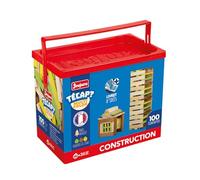 Jeujura - Tecap Color - 100 Pieces - Jeux de Construction- Jeu de planchettes - pour Faire Un Maximum de constructions - Laisser Libre Son Imagination - Manipulation - Créativité - 8311