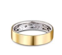 Jeulia Argent Sterling Bague pour Homme Femme Deux Tons Sculpté de Fleurs et Feuilles Unique Bague de Fiançailles Zirconia Cubique Couple Alliance Elle mariée Engagement Bijoux Cadeau