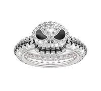 Jeulia Bagues Crâne en Argent Sterling Anneau Roi Citrouille Crâne Jack pour Anniversaire Engagement Femme Homme Halloween et Noël (58)