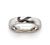 Jeulia Cœur Couple Bague Argent Sterling Zirconia Cubique Bague de Fiançailles Bijoux Empilables Promesse Bague pour Femme Homme Bague de Mariage Anniversaire La Saint Valentin (59（19.0）, Homme)