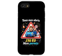 Jeune conducteur Tous aux abris J'Ai EU Mon permis garçon Coque pour iPhone SE (2020) / 7/8