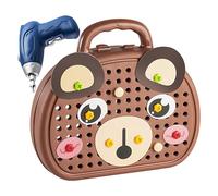 Jeune Enfant Établi d'Outils de Jeu - Jeu de Construction Éducatif avec Perceuse Électrique | Jeu d'Éveil pour Filles de 3 Ans et Plus