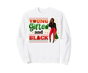 Jeune Femme surdouée et mélanine Noire Sweatshirt