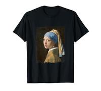 Jeune Fille a la Perle de Jan Vermeer Peinture célèbre T-Shirt