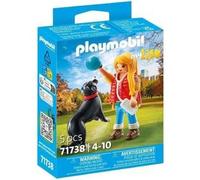 Jeune fille avec chien de montagne : jeu PLAYMOBIL amusant et interactif