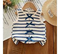 Jeune fille Haut court côtelé ajusté 6Y,7Y,4Y,5YRayéPolyester