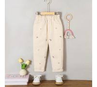 Jeune fille Jeans de campagne de vacances imprimés d'un cœur arc-en-ciel charmant et doux 6Y,7Y,8Y,4Y,5YFloralJean