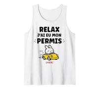 Jeune Humour permis de Conduire Relax J'Ai Mon Permis Débardeur