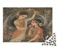 Jeune Indienne | pour Adultes |Fleurs de la forêt| 1000pcs (75x50cm) Puzzles Jeux ÉduChatifs Puzzles De Décoration Intérieure
