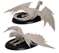 Jeune miniature dragon en bronze - 1 grand modèle de dragon pour rencontres de RPG sur table | Monstre fantastique à l'échelle 28 mm | DnD, Pathfinder, Wargames | Miniatures épiques sous licence |