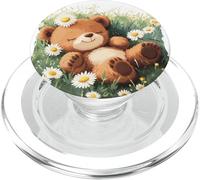 Jeune Ours dans Un pré Fleuri pour Les Amateurs de Marguerites PopSockets PopGrip pour MagSafe