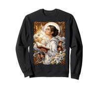 Jeune Pasteur culte louange Coquette chrétienne Floral Roses Sweatshirt