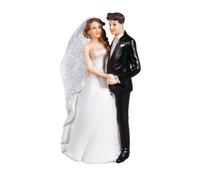 Rayher Figurine Couple de mariés traditionnel, 1 pce., polyrésine, 9X5,3X14,2cm, gâteau, pièce-montée, mariage-46191000
