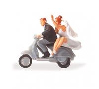Jeunes mariés en Vespa-HO 1/87-PREISER 28150