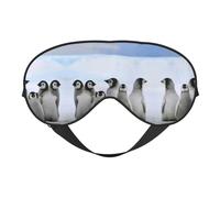 Jeunes pingouins avec impression de neige, couverture confortable pour toutes les occasions, bloque la lumière, idéal pour le camping, les quarts de travail, bloque bien la lumière