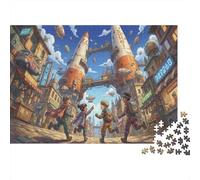 Jeunesse de la cité des fusées Puzzle 1000 Pièces Adultes Et Enfants,Jeu Éducatif,Casse-tête,Dès 14 Ans,Premium,Carton,Déco Murale, Anti-Stress,Détente,Défi 70x50cm